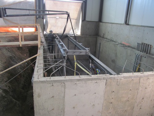 February Construction: quick lube pit